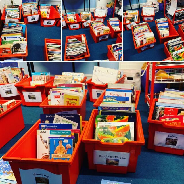 Creating topic boxes... thank you Mrs Barnes📚📚📚